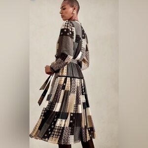 Banana Republic Patchwork Midi Dress